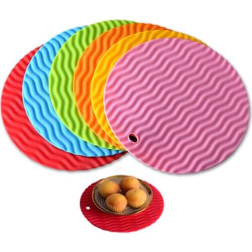 The New Thickened Rectangular Round Silicone Mat Waterproof Non-Slip Heat Insulation Mat Table Coasters Easy To Clean Placema