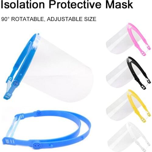 5Colors Face Shield Splash Proof Mask Transparent Kitchen Cooking Cycling Anti-Saliva Anti-Splashing Windproof Face Screen Mask