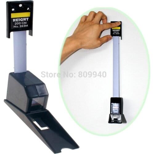 Drop Shipping 200cm Wall Mounted Height Meter Ruler Stadiometer Baby Growth Measure Tape Height Rod 120pcs/Lot
