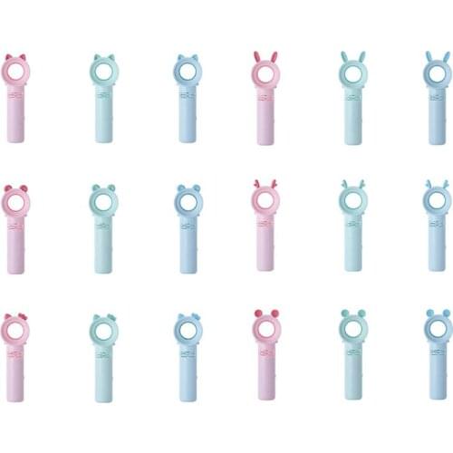 Mini USB Charging Handheld Bladeless Fan Cute Cartoon Air Conditioning Blower Y98B