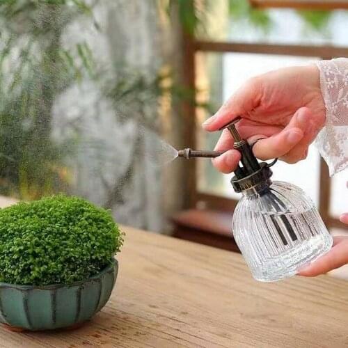 Hand Pressure Sprayer Brass Nozzle Pump Type for Garden Irrigation Gardening Tools and Equipment Mist Nozzle 1 Pc Glass