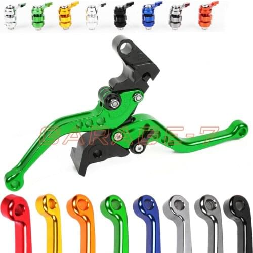Clutch Brake Levers For Kawasaki KLV1000 KLV 1000 ALL YEARS CNC Motorcycle Short Or Long 2 Style Lever 10 Colors 6 Adjustable