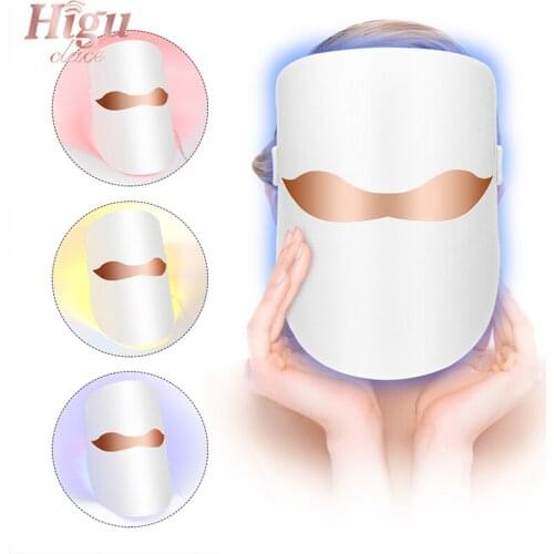 Led Face Beauty Mask Beauty Skin Care Rejuvenation Wrinkle Acne Remove Facial SPA Treatment Whitening Tighten Instrument Higu