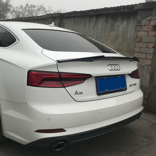 High quality carbon fiber materail for Audi A5 4door 4-door spoiler by 2017 2018 2019 rear spoiler carbon fiber spoiler