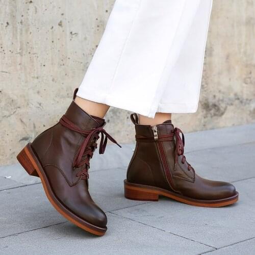 Women Shoes Women Boots Winter Block Ankle Boots for Women Zapatos De Mujer Womens Platform Heels Chunky Boots Platform Boots