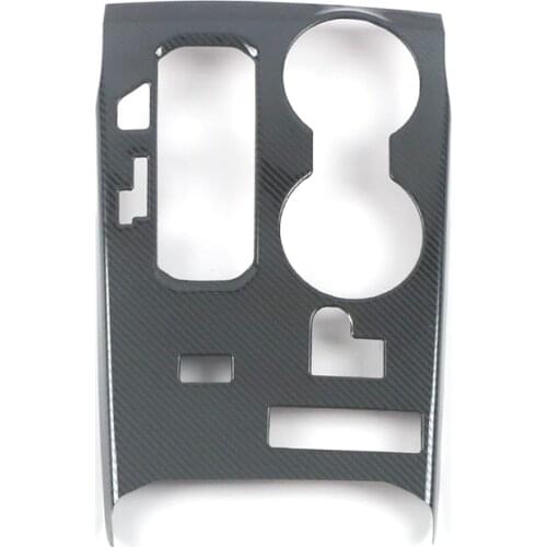 1PCS for Toyota Highlander 2020 2021 2022 Stainless Carbon Car gear shift knob frame panel Decoration Cover Trim LHD Styling