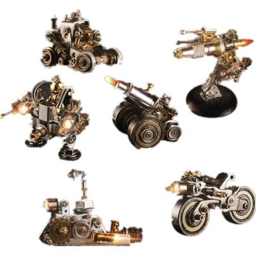 1pc DIY Armor Series Metal Model Kit 3D Assembly Puzzel Toy model building kits for kids educational toys - Random Style