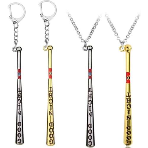 1PC Chic Unisex Jewelry Baseball Bat Good Night Test Keychain Key Rings Gift Chaveiro Car Holder Key Chain Ewelry Men Souvenir