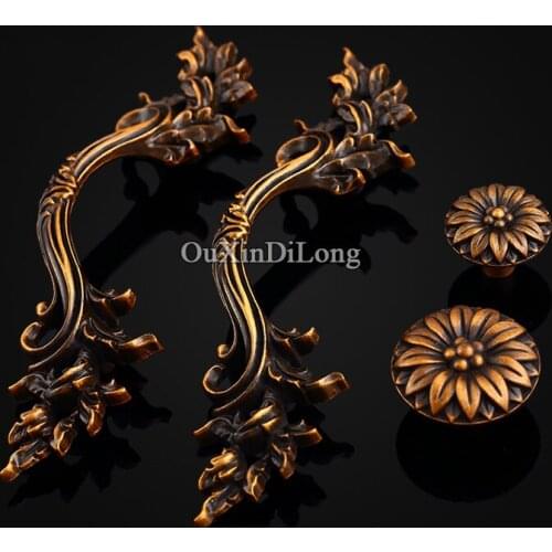 10PCS Furniture Handles European Style Drawer Dresser Wardrobe Cupboard Cabinet Kitchen Pulls Handles and Knobs