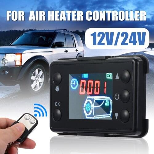12V/24V Universal Car Air Heater LCD Monitor Switch + Remote Control Controller Vehicle Car Parking Heater Accessories