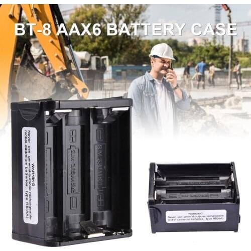 BT-8 AAX6 Battery Case for Kenwood Radio TH-28 TH-48 TH-78HT Battery Storage Container Box Holder Accessories
