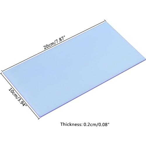 10×20cm Plexiglass Board Colored Acrylic Sheet DIY Toy Accessories Model Making