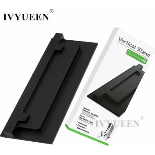 IVYUEEN for Microsoft Xbox One S Slim Console Anti-Slip Vertical Stand Dock Mount Cradle Holder Game Accessories - Black / White