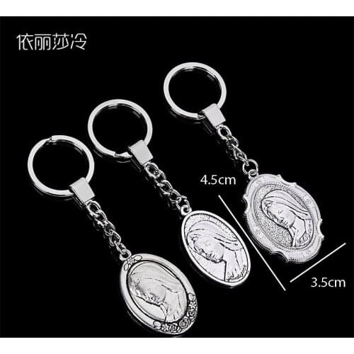 Catholic Virgin Mary Keychain Ring Keychain Pendant Chaveiro Christian Fashion Love Jewelry Gift