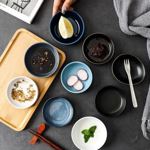 Nordic creative ceramica tableware sauce seasoning plate modern simplicity household simple flavor hotpot Hotel dish