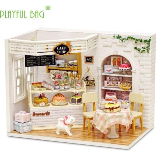 Humanoid doll wit house diy cake diary handmade assembling model princess room gifts for girls boys day toys ZD05