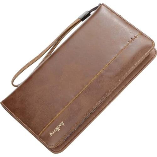 Male PU Leather Purse Mens Clutch Wallets Handy Bags Business Wallets Multifunction Men Notecase Coin Case Vintage Long bag