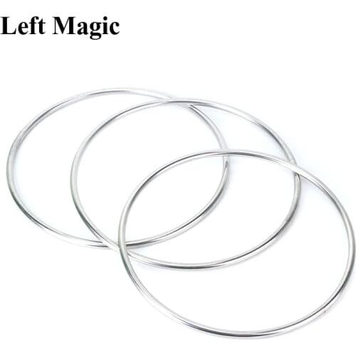 Large Size Magnetic Linking Ring 3 Rings Set (Dia*31cm,Stainless Steel) Magic Tricks Magician Stage Illusion Gimmick Prop Comedy