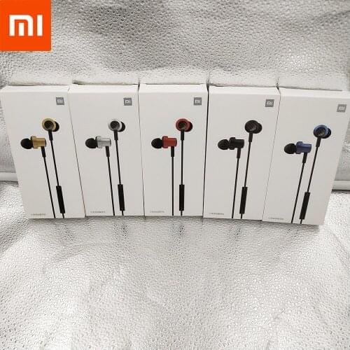 Xiaomi Double Dynamic Earphone In-ear 3.5mm Bass Headset With Mic Stereo Earbuds For Mi 10 Lite Note 10 CC9 A3 Redmi Note 9s 8 T