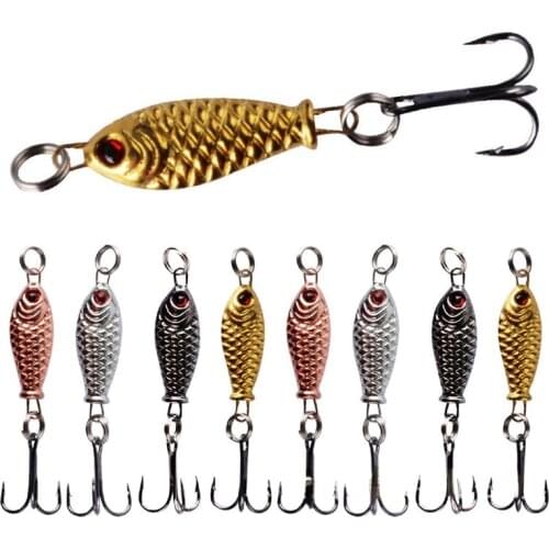 New Artificial Lead Fishing Bait Jig 3.2CM/5G Long-distance Bionic Fake Bait VIB Striped Bass Trolling Lure Fishing Gear 3D Eyes