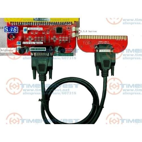 New Arrival JAMMA extender PCB converter for CBOX Pandora box game board accessories parts for Arcade Game Coin machine cabinet