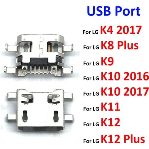 New Charger Charging Connector USB Port Dock Connector Plug For LG K9 K11 K10 K4 2017 K10 2016 Replacement Parts
