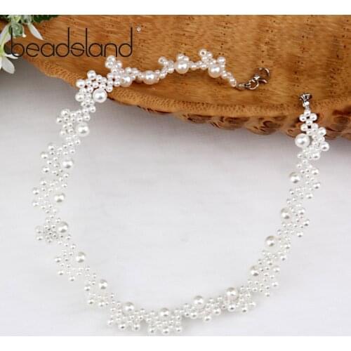 Beadsland Chokers Necklaces Simulated-pearl Handiwork Fashion Cute/RomanticFor Woman Girl Party Festival Gift 40161