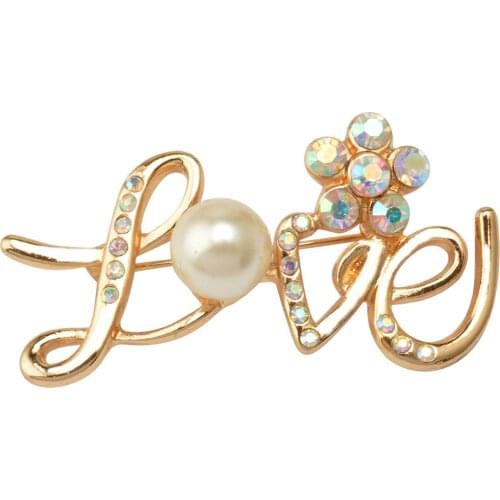 Phenovo Brooches Letter On Clothes