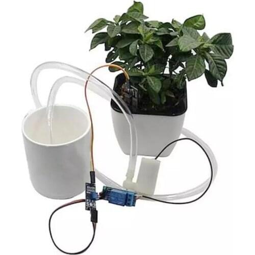 DIY Automatic Watering Irrigation System Soil Moisture Sensor Pump Module Kit