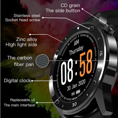 Relojes Inteligentes HD Full Touch Screen Smart Bracelet GPS Track Heart Rate Blood Pressure Bracelet Manual Sports Bracelet