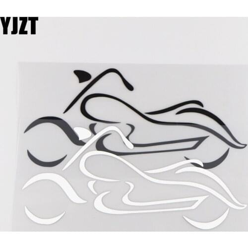 YJZT 18CM*8CM Locomotive Personality Design Vinyl Decal Car Sticker 1A-0100