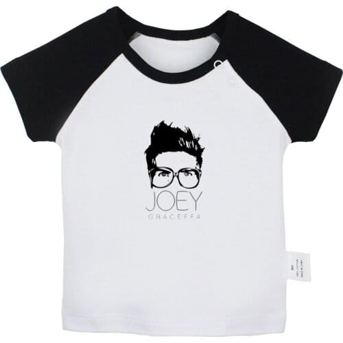 Funny Youtube Celebrity Joey Graceffa Design Newborn Baby T-shirts Toddler Graphic Raglan Color Short Sleeve Tee Tops