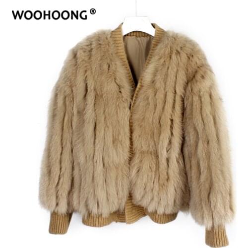 Winter New Fox Real Fur Coat Woman Car Design Loose Coat Korean Street Wear