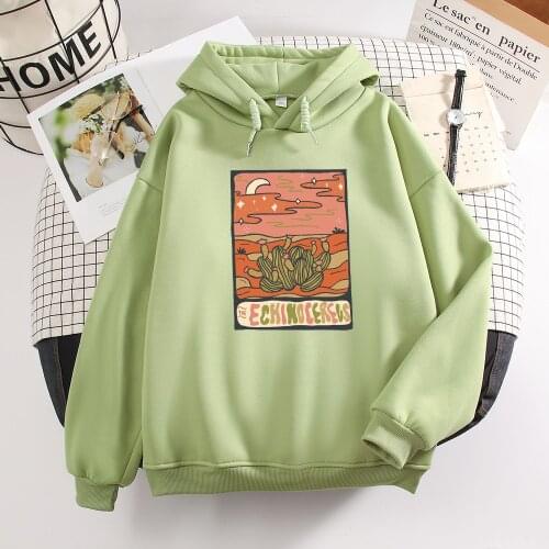 Winter Hoodies Sweatshirts Women Retro Hoodie Warm Oversized Kpop Style Streetwear Cartoon Harajuku Pullover Girls Vegan Clothes