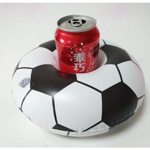 1PCS Football Drink Holder Water Fun Toy Swimming Pool Inflatable Floating Summer Beach Party Kids Phone cup Holders