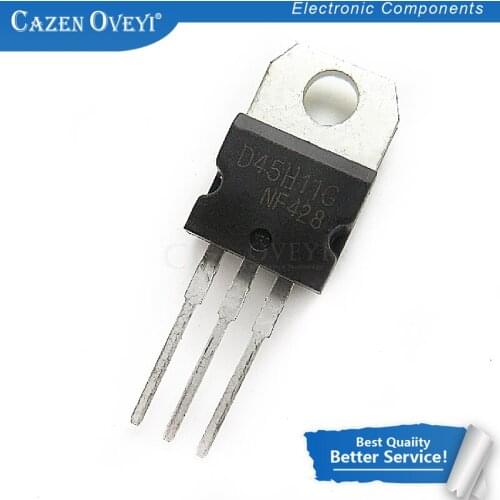 10pcs/lot 5pcs+5pcs D44H11G D45H11G D44H11 D45H11 TO-220 pairing tube new original Immediate delivery free shippin In Stock