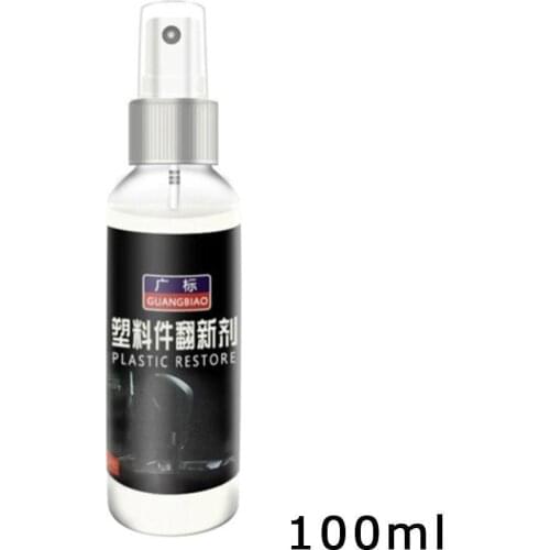 100ml Plastic Parts Retreading Wax Instrument Panel Interior P Plastic Automotive Retreading Part Maintenance Agent Coating F2H8
