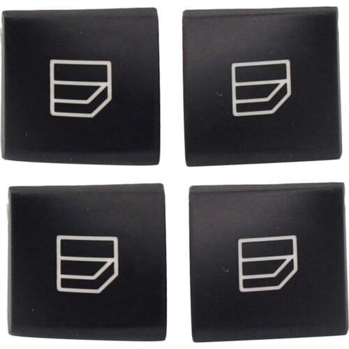 4PCS Driver Window Switch Button Covers for Mercedes Benz C-Class W204 E-Class W212 GLK-Class