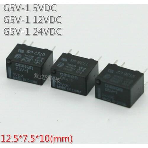 5pcs Small Signal Relay G5v-1-5vdc G5v-1-12vdc G5v-1-24vdc
