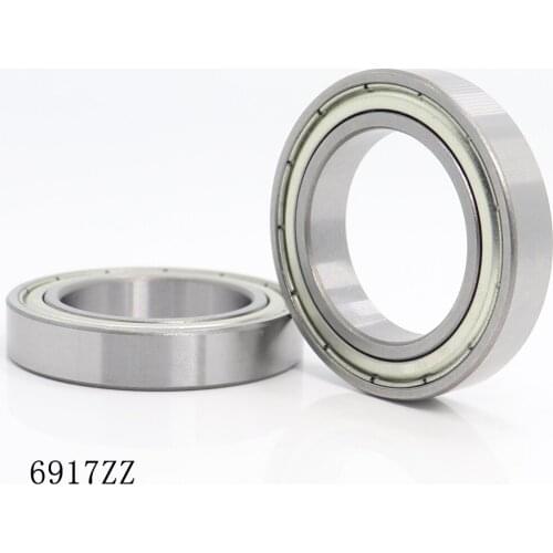6917ZZ ABEC-1 (2PCS) 85x120x18MM Metric Thin Section Bearings 61917ZZ 6917ZZ