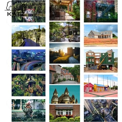 Diamond Painting City Architecture Diamond Embroidery House Landscape Mosaic Picture Cross Stitch Diy Painting By Numbers