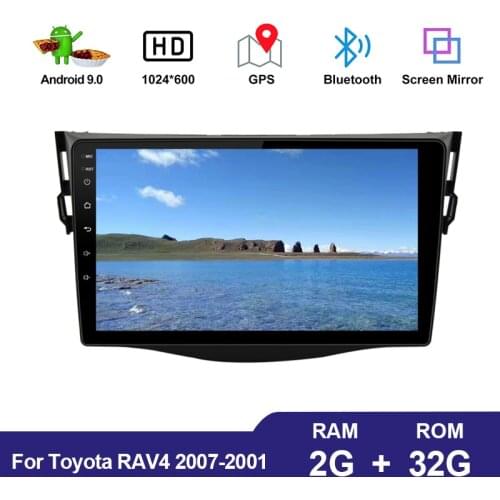 Android 9.1 Car Radio GPS Navigation for Toyota RAV4 Rav 4 2007 2008 2009 2010 2011 9" HD Autoradio Multimedia Player 2G+32G