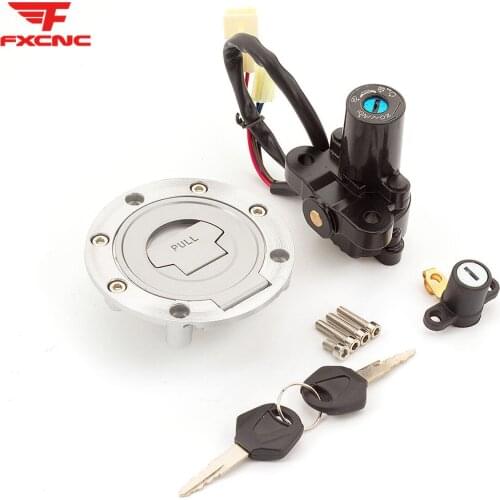 For Yamaha MT03/09 FZ6/09/6R XJ6 YZF R6/R1 FJR1300 12V Motorcycle Ignition Key Switch Seat Lock Fuel Tank Gas Cap Cover Set