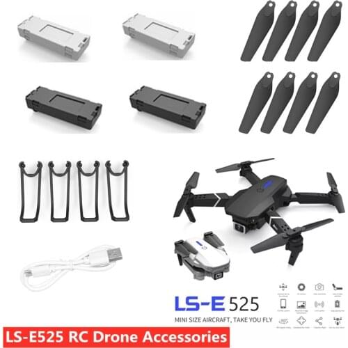 LS-E525 LSRC E525 RC Drone Spare Part 3.7V 1800Mah Battery Propeller USB LS-E525 E525 RC Drone Accessories E525 Blade Protector