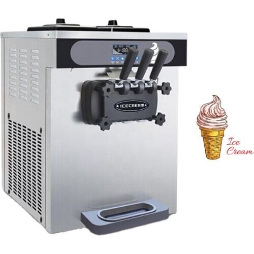 Hot Sale Ice Cream Machine Commercial Mini Ice Cream Makers Stainless Steel Soft Ice Cream Machine