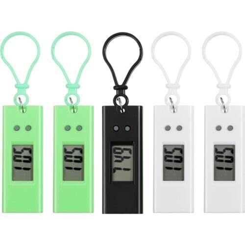 Hemobllo 5pcs Key Ring Watch Portable Keychain Digital Watch Children Students Pocket Watch (Random Color)
