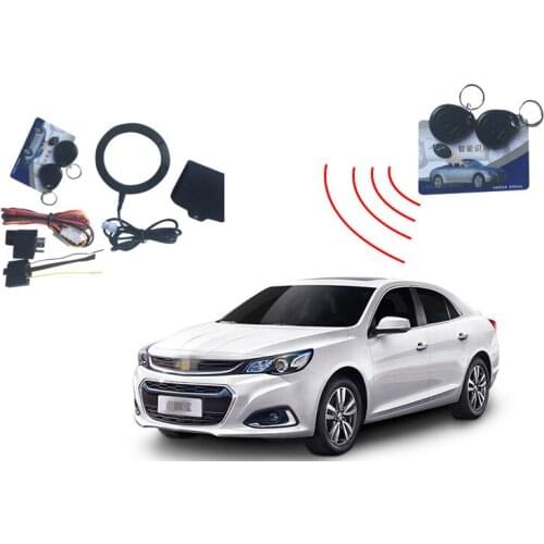 Car engine start stop button option RFID engine lock ignition off with ID card two way Alarm hidden Burglar Security Systems