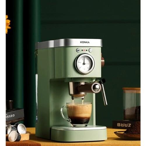 Espresso coffee machine Capsule coffee maker latte coffee milk tea Italian style retro steam milk frother semi automatic machine