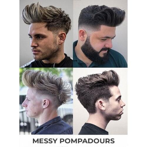 Best MESSY HAIRSTYLES FOR MEN Barber Shop Decor Wall Sticker Haircut Beard Posters Banner & Flag Wall Chart Flag Canvas Painting