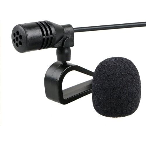 3.5mm Microphone External Mic For Car Stereo GPS Bluetooth Enabled Audio DVD 3maters Wire 1-10V DC Hand Free Car Kit Micro Phone